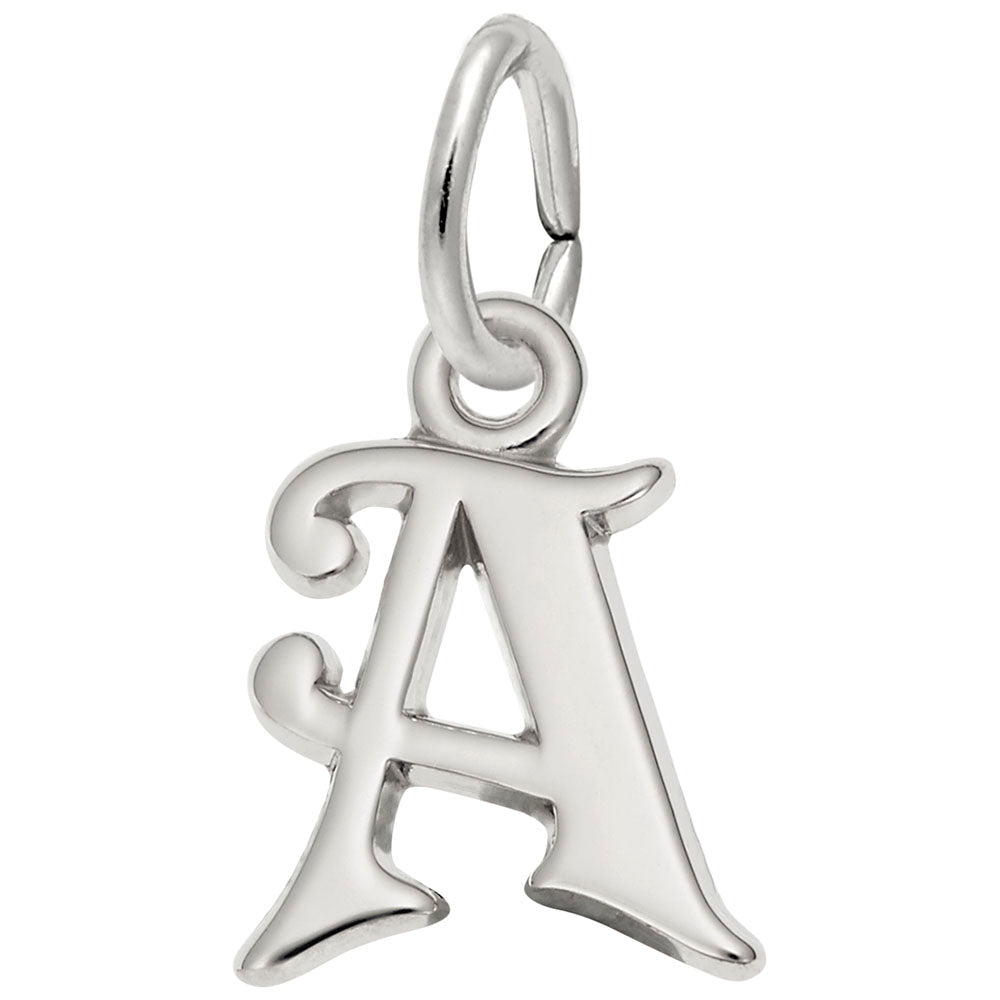Silver Alphabet Letter Charms (1 Charm)