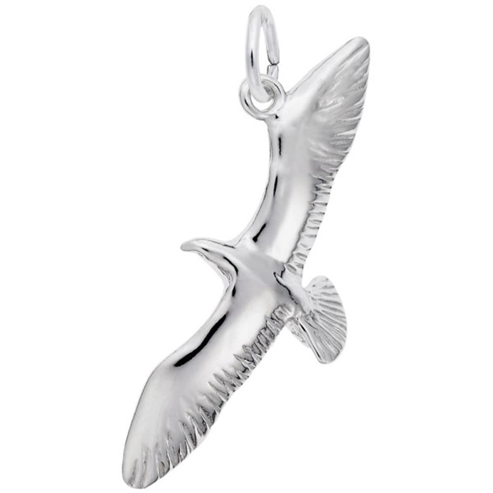 Seagull Charm / Sterling Silver