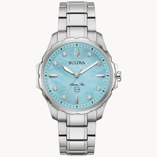 Marine Star Ladies' Watch with Mother of Pearl and Diamonds