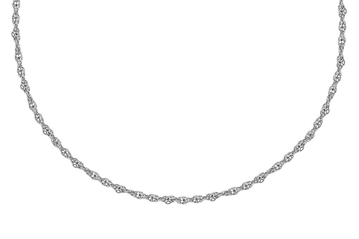 A close-up image of the Diamond 14k Two-Tone Necklace by Allison Kaufman against a white background. The necklace showcases a twisted design with milgrain detailing, creating a spiraled appearance along its length.